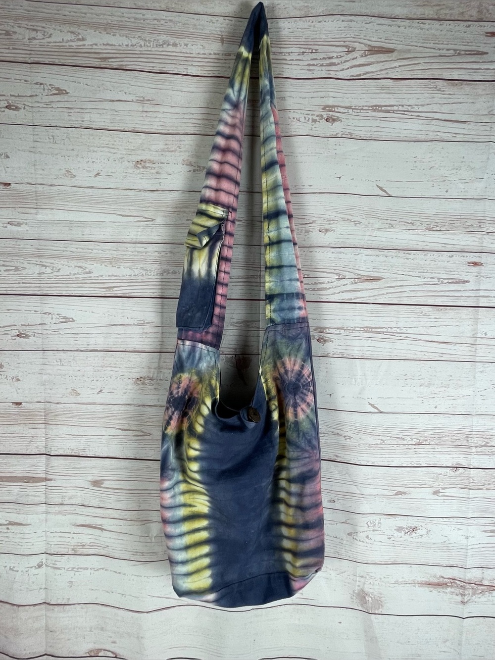 Collection Royal Tie Dye Boho CrossBody Bag Sling Gypsy Hippie Cotton Festival